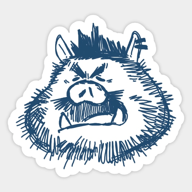 boar Sticker by Pako